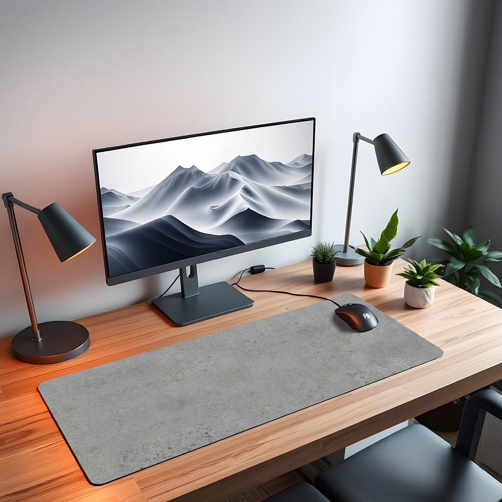 concrete desk pad