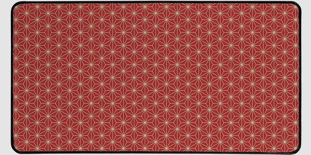 Japanese Red Asanoha Pattern