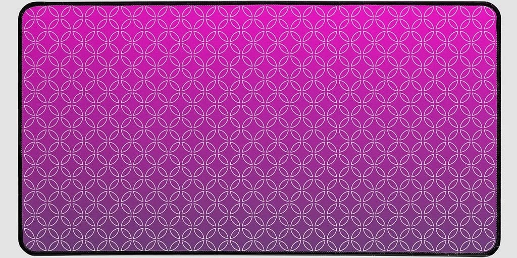 Japanese Pink Purple Shippo Pattern Desk Mat